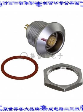 FLKB-04EGFS-GCP-001 圆形连接器4POS插座母插口焊杯镀金面板安装