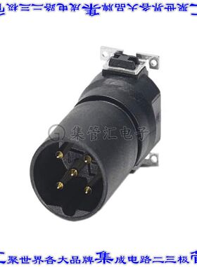 1411985 圆形连接器5POS插头公引脚焊接镀金表面贴装