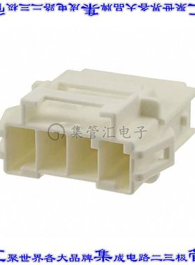 1-1971772-4 矩形连接器外壳4POS插座6mm公形引脚天然色面板安装