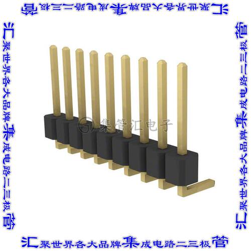 PRPC009SGAN-M71RC 针座连接器9POS分离式2.54mm公形插针通孔直角