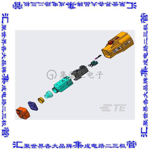 YHVA630-2PHM-4MM-A 矩形连接器2POS插头9.4mm公引脚橙色压接自由