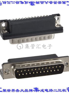 182-025-113R161 连接器25POS插头公引脚2排D-Sub面板安装通孔直