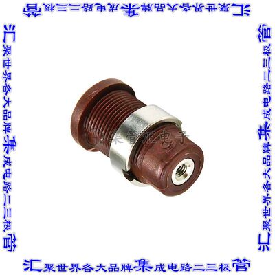 CT2908-1 接插件连接器CONN BANANA JACK THRD BROWN