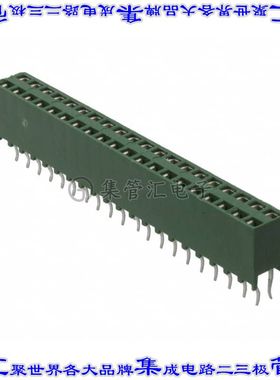 2-215309-0 针座连接器40POS插座2排2.54mm母形插口通孔直针镀金