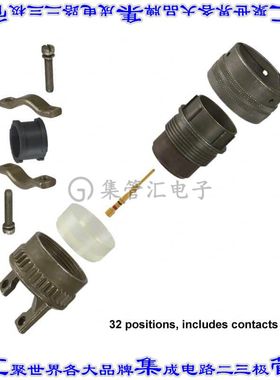 PT06SE-18-32P(SR) 圆形连接器32POS插头公引脚压接镀金自由悬挂