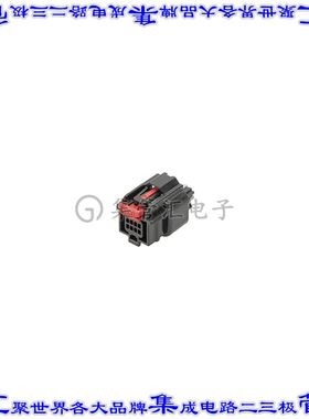 348944004 0348944004矩形连接器外壳8POS插座2排1.8mm母形插口灰