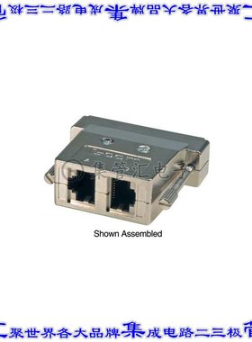 RA2588FS 适配器 D-Sub25 母型引脚 至 模块化母插孔8p8c（RJ45）