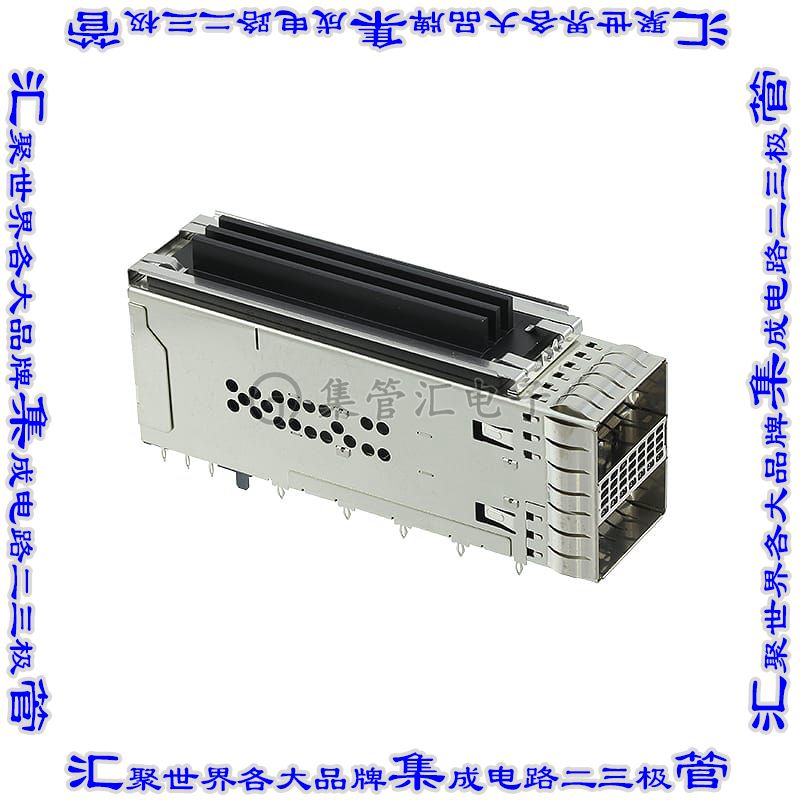 2299940-2 插拔式连接器76(38x2)插座集成(2x1)ZQSFP+通孔直角压