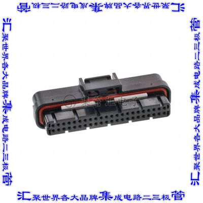 2-1447232-6 矩形连接器外壳44POS插头2排3.5mm母形插口黑色自由