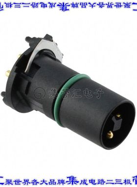 1406397 圆形连接器4(电源)插头公引脚焊接镀金通孔