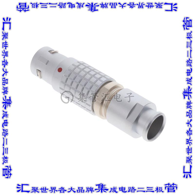 FGG.2B.307.CLAD92Z 圆形连接器7POS插头公引脚焊杯镀金自由悬挂