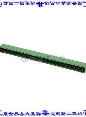 1757462 端子块连接器24POS接头公引脚带罩5.08mm绿色90DEG通孔