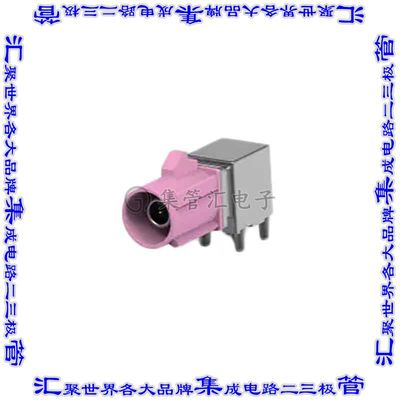 2291392-8 同轴连接器SMB插孔公引脚焊接50欧姆通孔直角