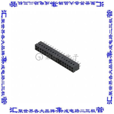 68683-317LF 针座连接器34POS插座2排2.54mm母形插口通孔直针镀金