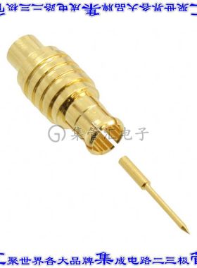 252107-75 同轴连接器MCX插头公引脚焊接75欧姆自由悬挂