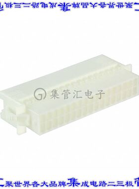 3-1969594-4 矩形连接器外壳34POS插座2排2.5mm公形引脚白色面板