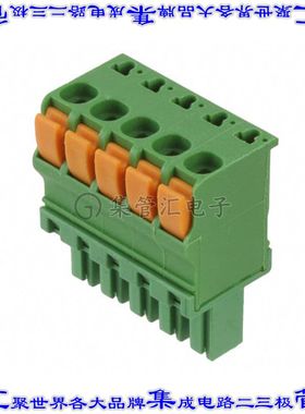 1986720-5 端子块连接器5POS插头母插口3.81mm绿色自由悬挂