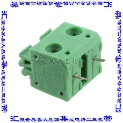 1792863 线对板连接器2POS接线端子5mm通孔水平带板