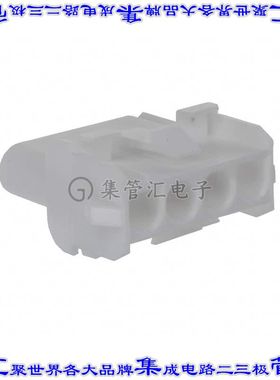 350780-1 矩形连接器外壳4POS插座天然色面板安装