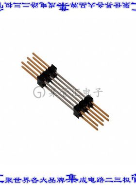 146510-3 连接器6POS针座间隔柱2排2.54mm通孔镀金