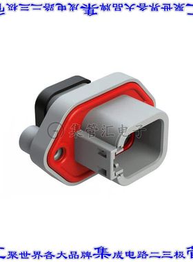 ATP04-6P-PM13 矩形连接器外壳6POS插座2排公形引脚灰色面板安装