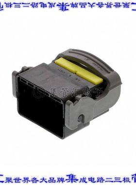 1-1897552-2 矩形连接器外壳32POS插头4排4mm公形引脚黑色自由悬