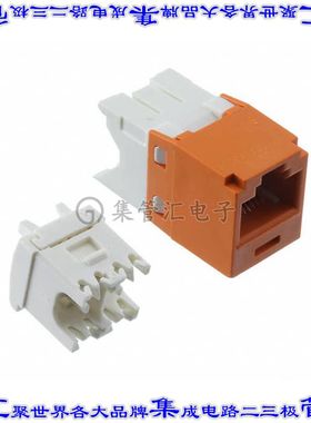 CJ688TGOR-24 接插件连接器CATEGORY 6, RJ45, 8-POSITION, 8-