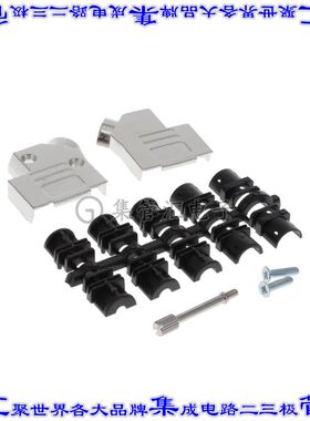 L17DVZK09KFMT 连接器9POS后壳45度无屏蔽银