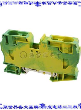 3036194 端子块连接器2POS接地地面16.0mm绿色黄色2-14AWG