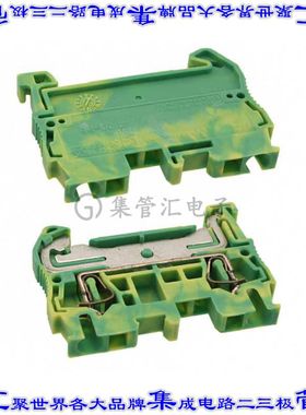 3031238 端子块连接器2POS接地地面5.2mm绿色黄色12-28AWG