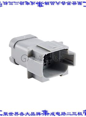 AT04-08PA-MM01 矩形连接器外壳8POS插座2排公形引脚灰色自由悬挂