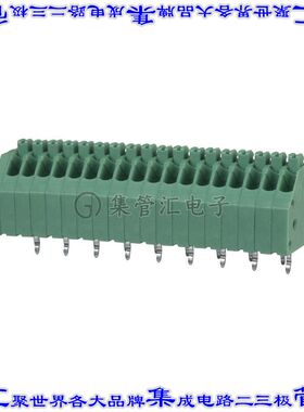 1990164 线对板连接器18POS接线端子2.5mm通孔45角度带板