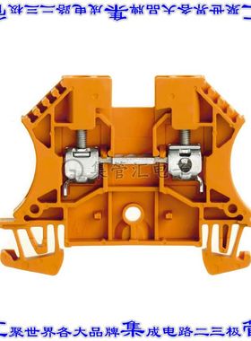 1036760000 端子块连接器2POS馈通式6.1mm橙色10-26AWG