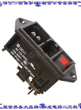 DD11.0123.1110 电源接入连接器3POS插座公插片模块IEC320-C14面