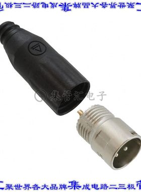 AAA3MPZ 圆形连接器3POS插座公形引脚焊杯银自由悬挂