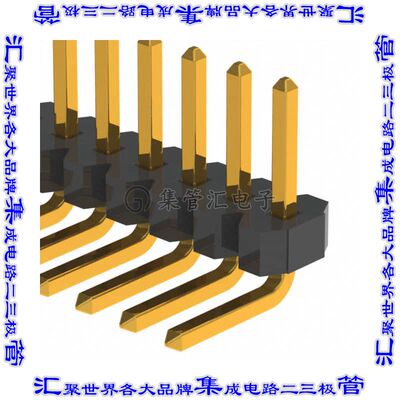 GRPB501VWCN-RC 针座连接器50POS接头1.27mm公形插针通孔直角镀金