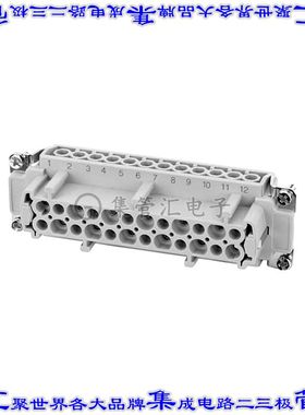 C14610B0241021 连接器24+接地插件母头螺钉