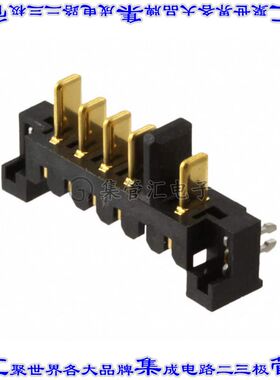 9-1612503-1 接插件连接器CONN PLUG 5POS 2.50MM R/A SLDR