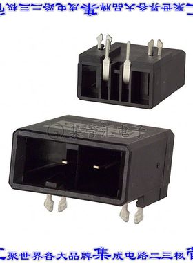 2-179276-2 针座连接器2POS接头5.08mm公形插针通孔直角镀金