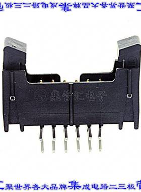 155212-5303-RB 针座连接器12POS接头2排2mm公形插针通孔直角镀金