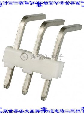 3-644457-3 针座连接器3POS接头2.54mm公形插针通孔直角锡