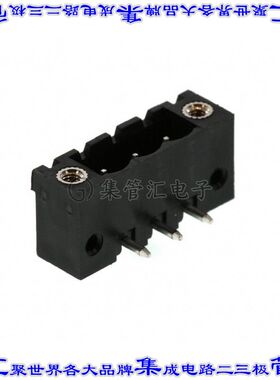 395360003 0395360003端子块连接器3POS接头公引脚带罩5.08mm黑色