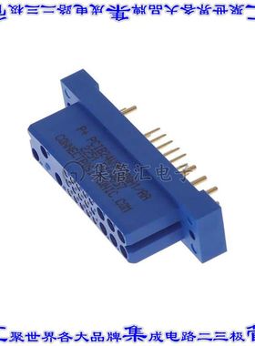 PCIB24W9F300A1/AA 背板连接器24POS插座母插口通孔蓝色