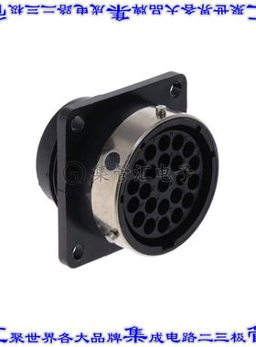 192990-1290 圆形连接器23POS插座外壳用于母插口黑色面板安装