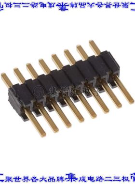 HTMS-108-02-G-S 针座连接器8POS接头1.27mm公形插针通孔直针镀金