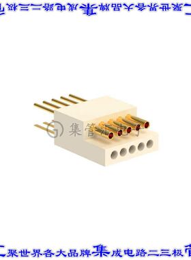 A79619-001 针座连接器10POS接头2排0.64mm母插口公插脚通孔直针