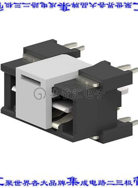 2042274-1 背板连接器2POS接头公型刀片通孔黑色