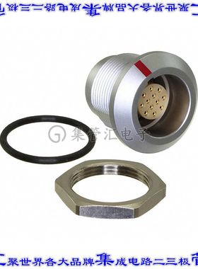 FLKD-12EGFS-GCP-001 圆形连接器12POS插座母插口焊杯镀金面板安