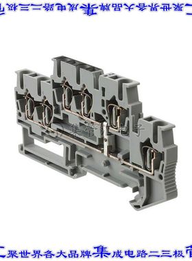 3038545 端子块连接器6POS馈通式5.2mm灰色12-28AWG