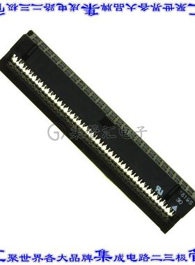 XG4M-5030 矩形连接器50POS插座2排2.54mm母插口黑色IDC镀金自由